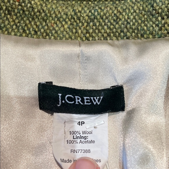 J. Crew Vintage Women's Olive Blazer - Picture 5 of 7
